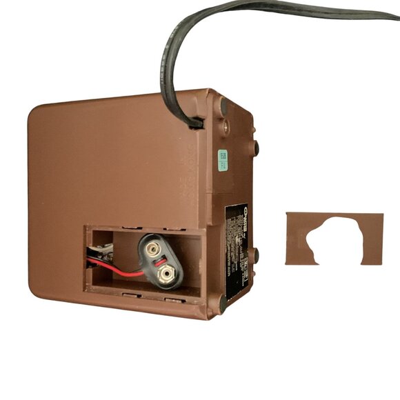 Vintage Cosmo Time Digital Alarm Clock Radio Brown & Gold Retro Design - Picture 9 of 11